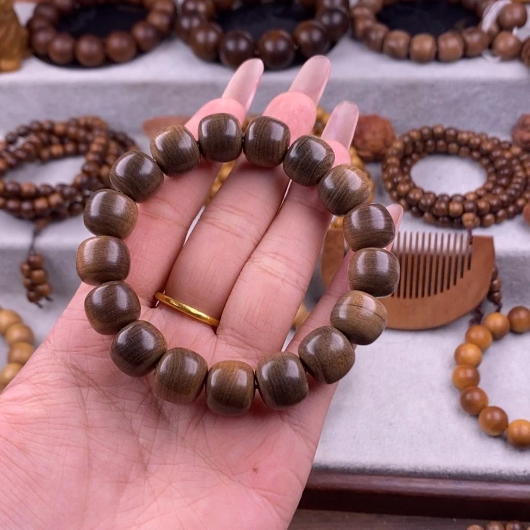 人***树手串/手链檀香木1213老料沉水虎皮奶香正区老山檀
