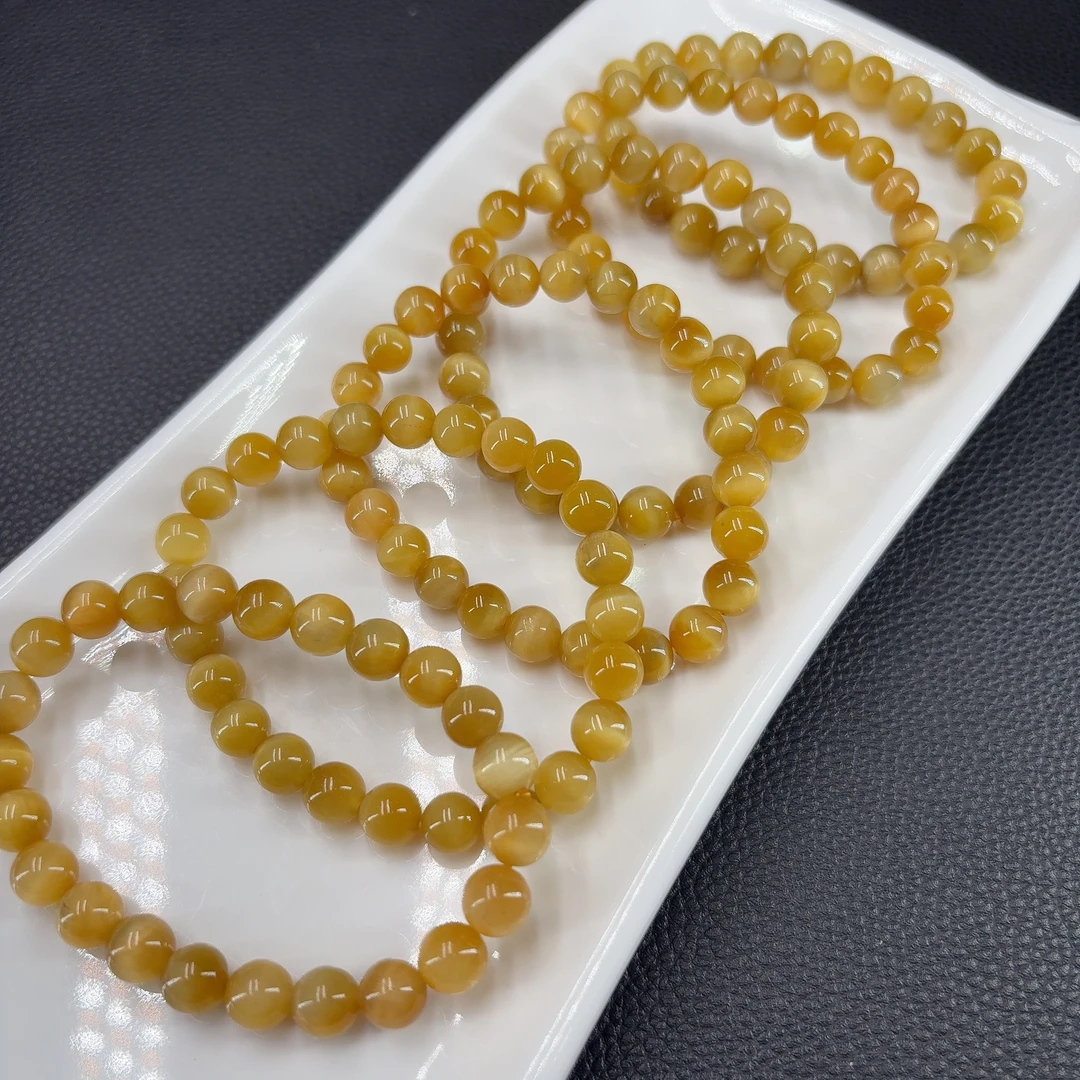 A389 金色虎睛石8毫米手串多样性发一条