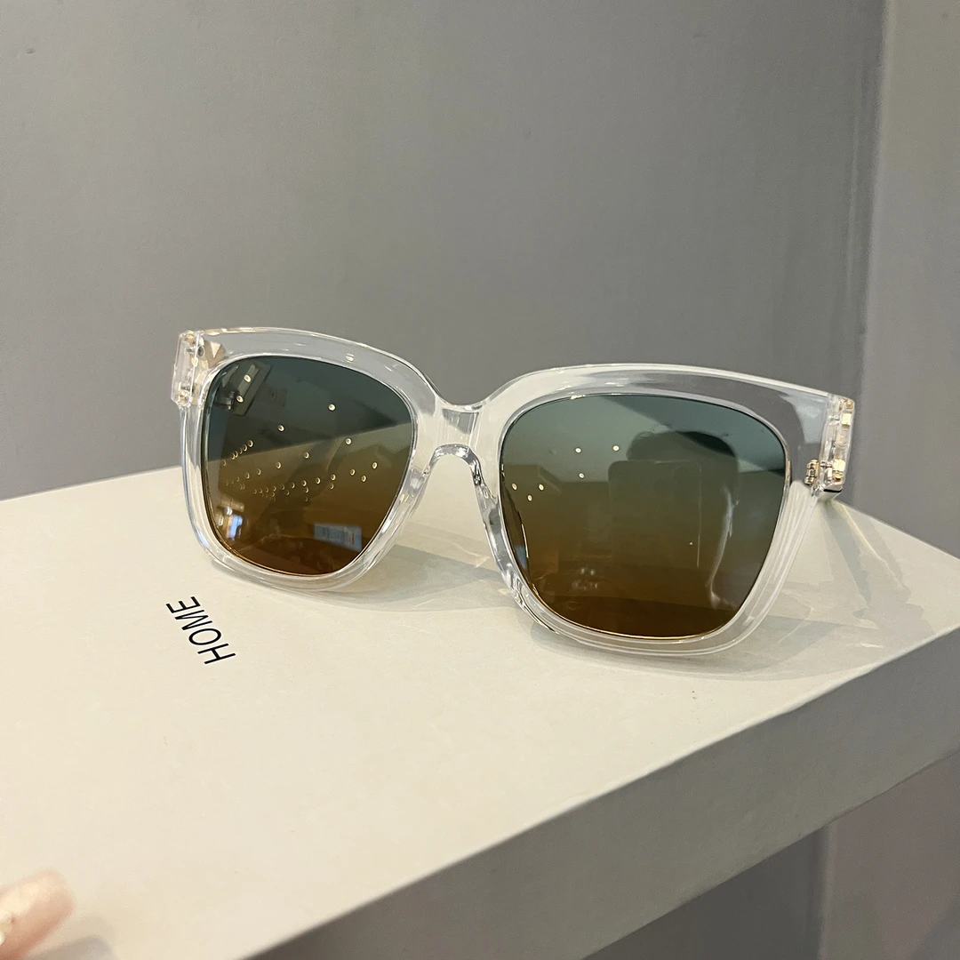 新款方形黑色偏光太阳镜女潮高级感款时尚街拍墨镜凹造型防紫外线