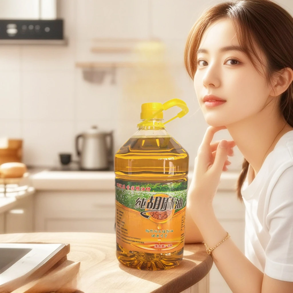 溢香园粮油坊熟榨纯胡麻油
