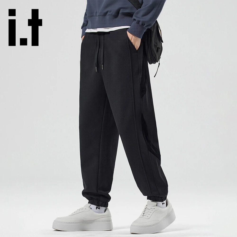 it:CHOCOOLATE男士束脚休闲裤子2025秋冬季新款设计感百搭卫裤子