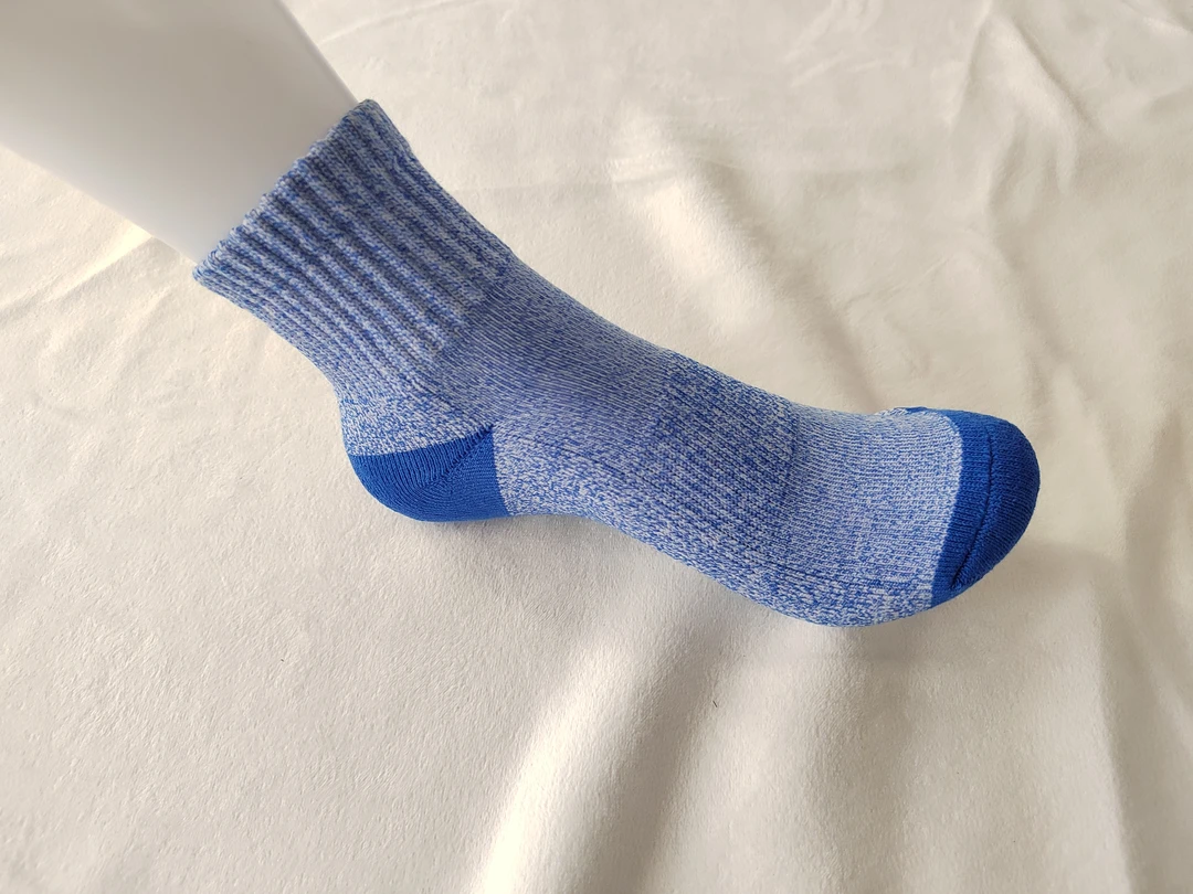 纯棉防臭吸汗透气抗菌百搭运动袜3双ins袜子蓝色夏季中筒棉袜