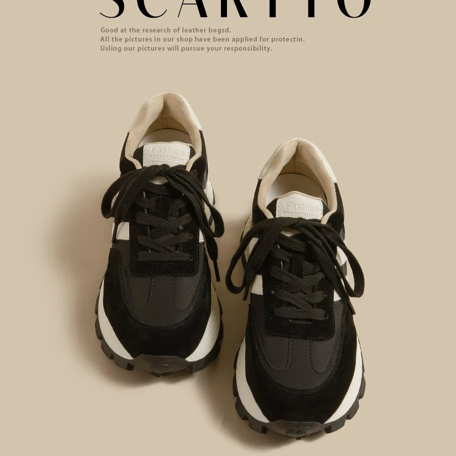 2025秋季新款厚底华夫阿甘鞋女黑色百搭超火鞋子女款爆款2025新款