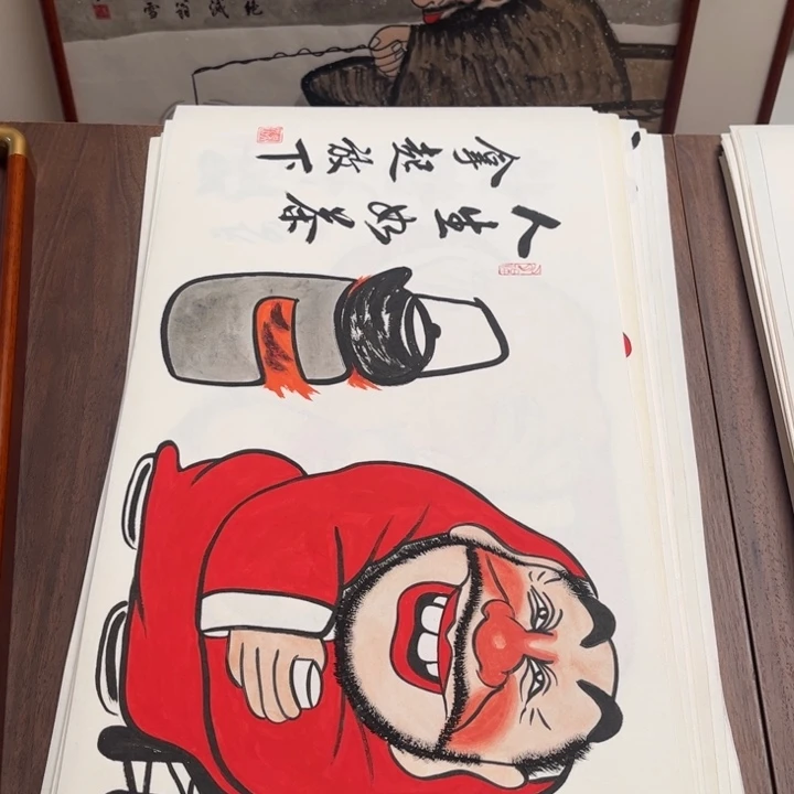 国画纯手绘禅意画作品
