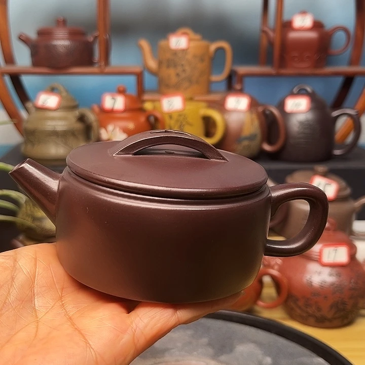 紫砂茶壶微瑕不带证书礼盒180cc