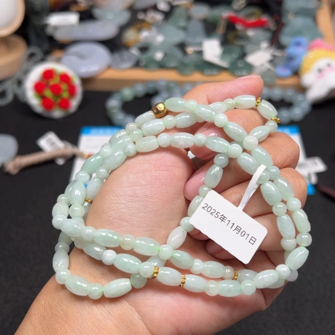 翡翠未镶嵌颈饰天然A货缅甸翡翠