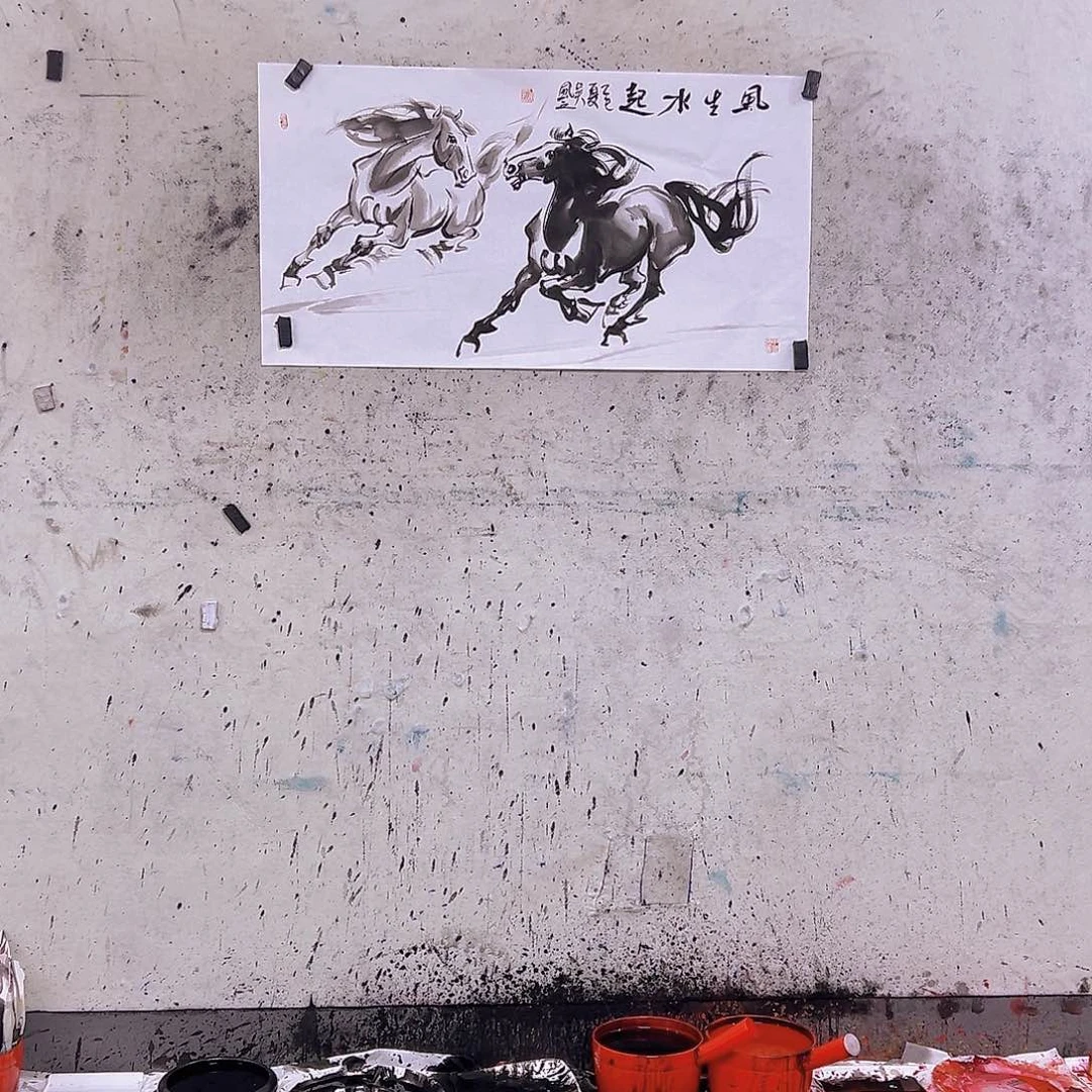 国画李*华三尺100x50c m c m
