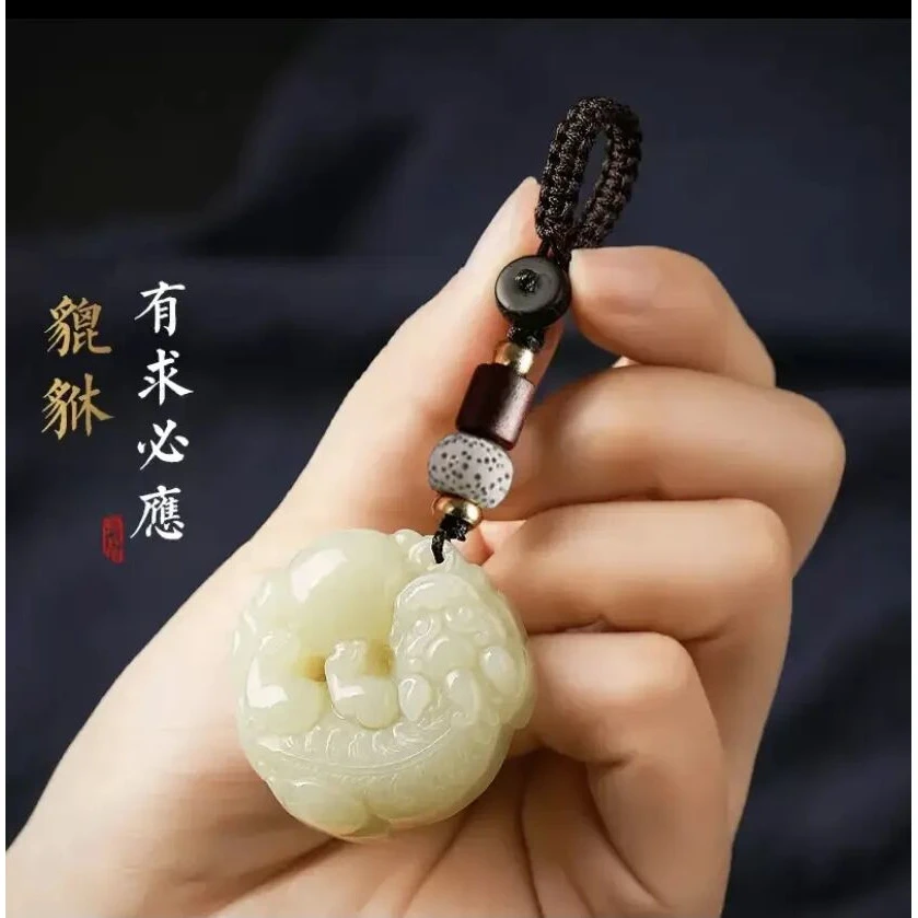 有求必应双面貔貅手机链吊坠包包挂饰中国风复古钥匙扣挂件情侣款