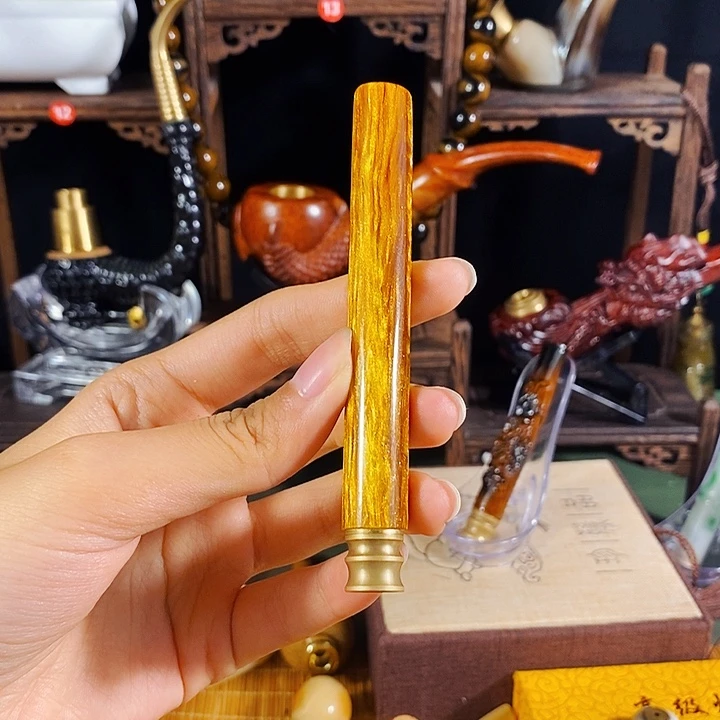 高端定制金丝楠烟嘴