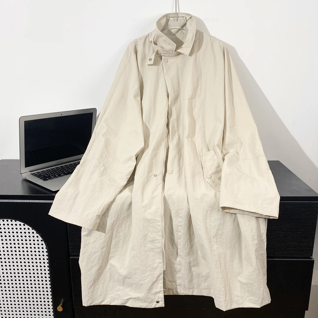 【春日战袍，小韩日记】时尚休闲百搭宽松中长款春季设计师韩版9010