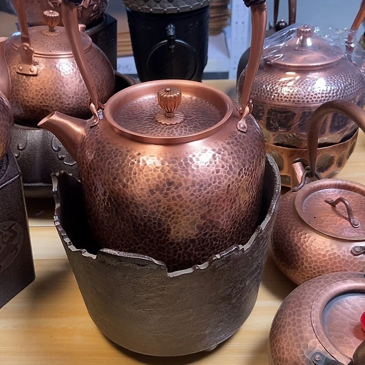 纯手工制作铜壶紫铜