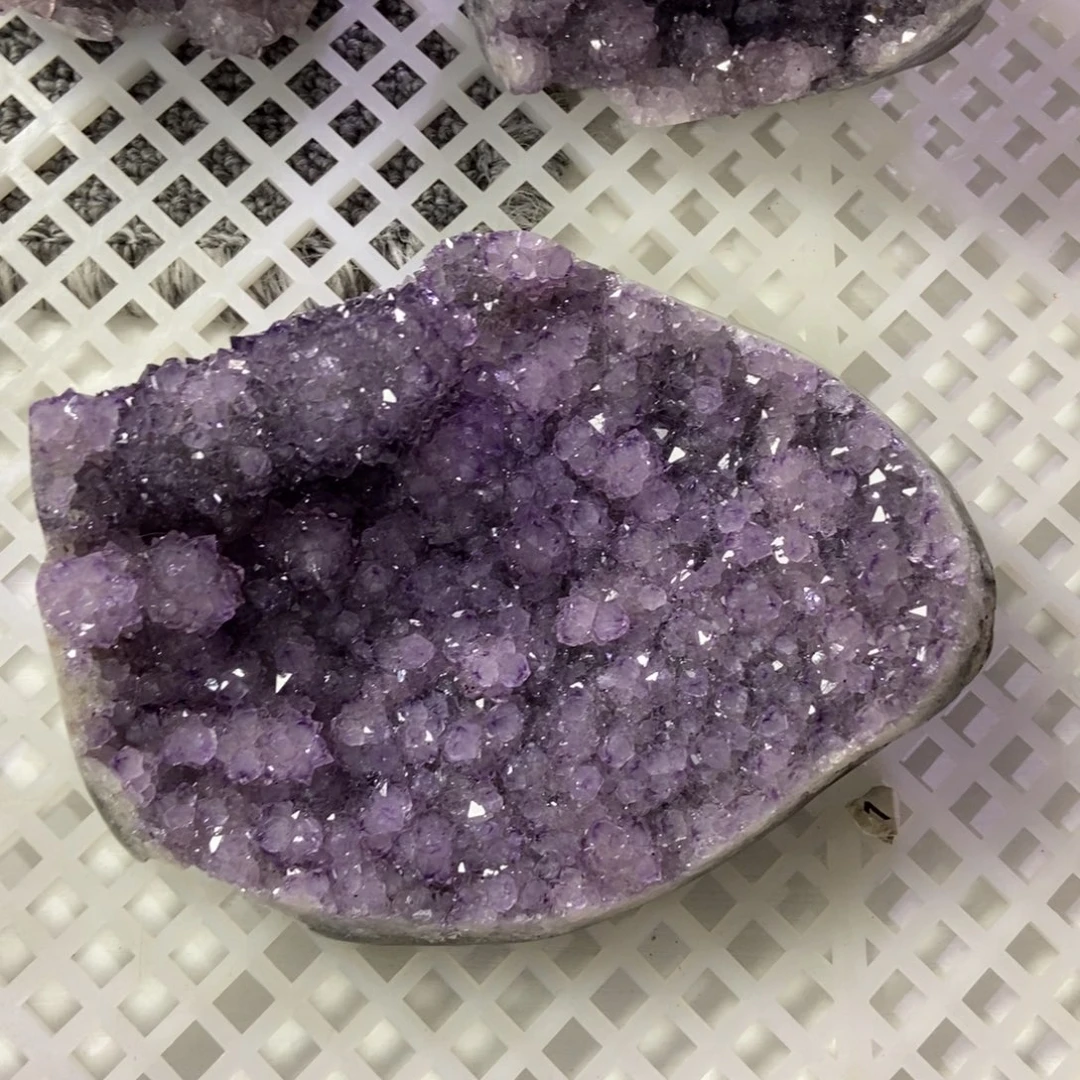 紫晶未镶嵌摆件水晶