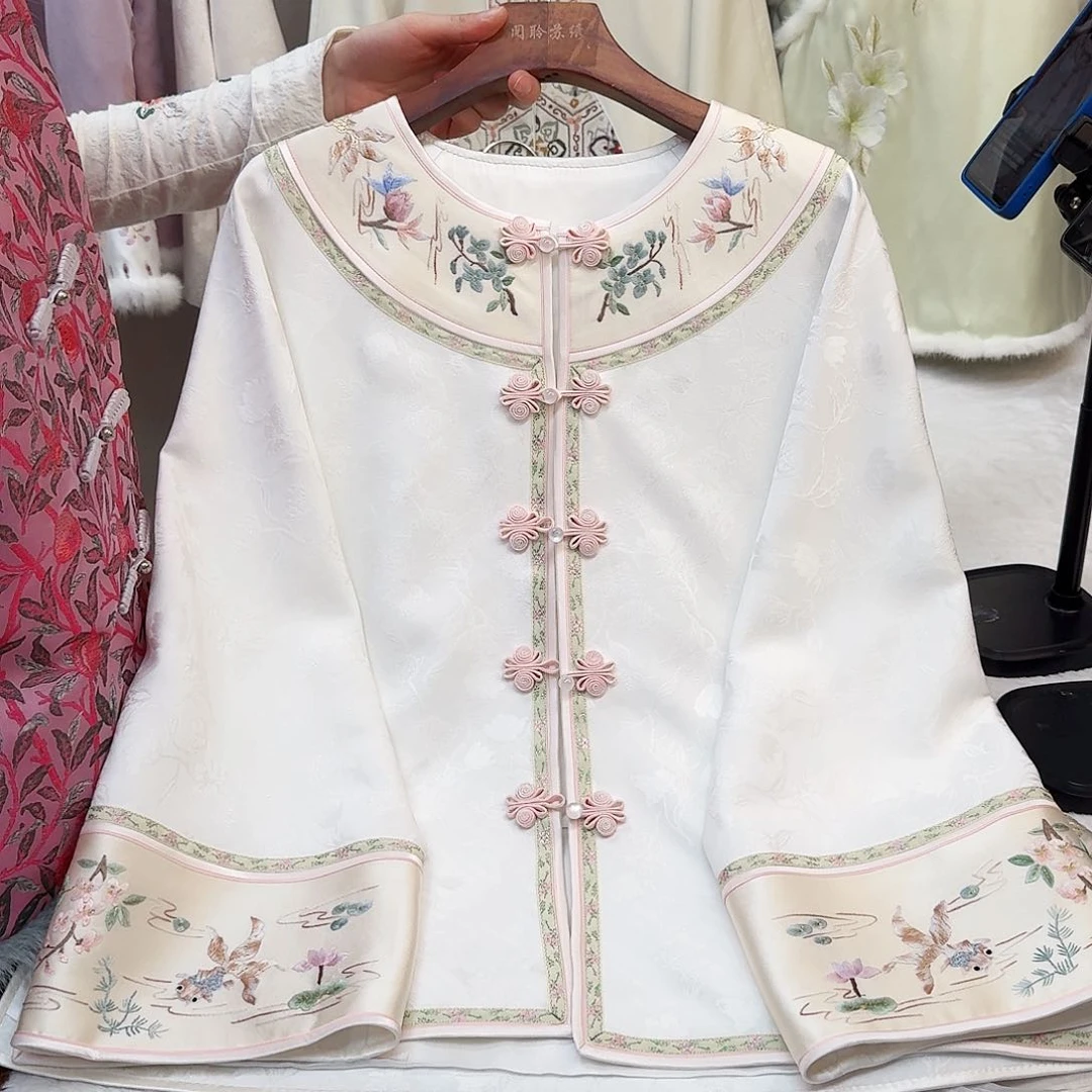 刺绣苏绣一物一件白色