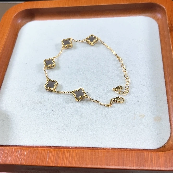 银S925镶嵌手链和田玉