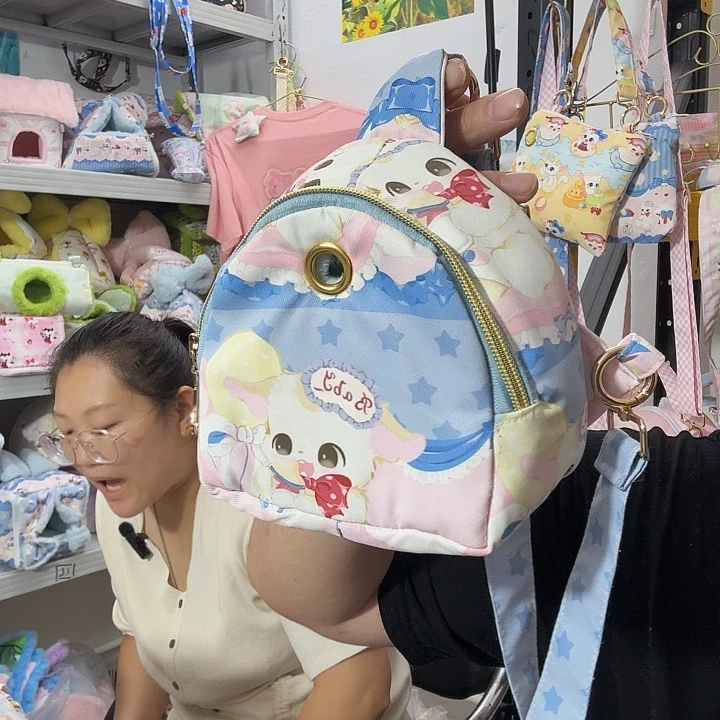 胸包毛毛款仿兔毛