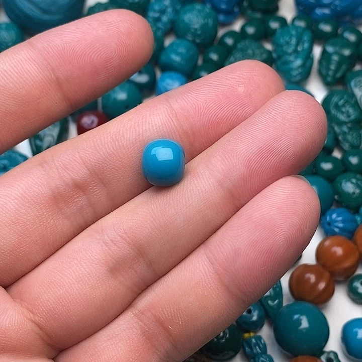 七***C无非金属高瓷玉化天空蓝老型10