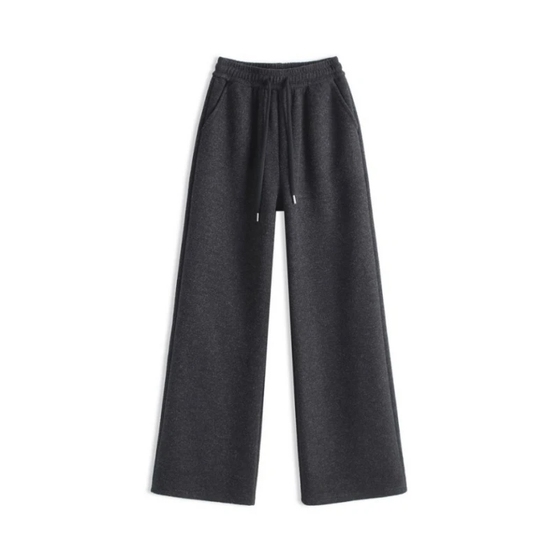 【云朵裤】刺毛呢绒阔腿裤2025秋冬保暖窄版阔腿裤休闲裤