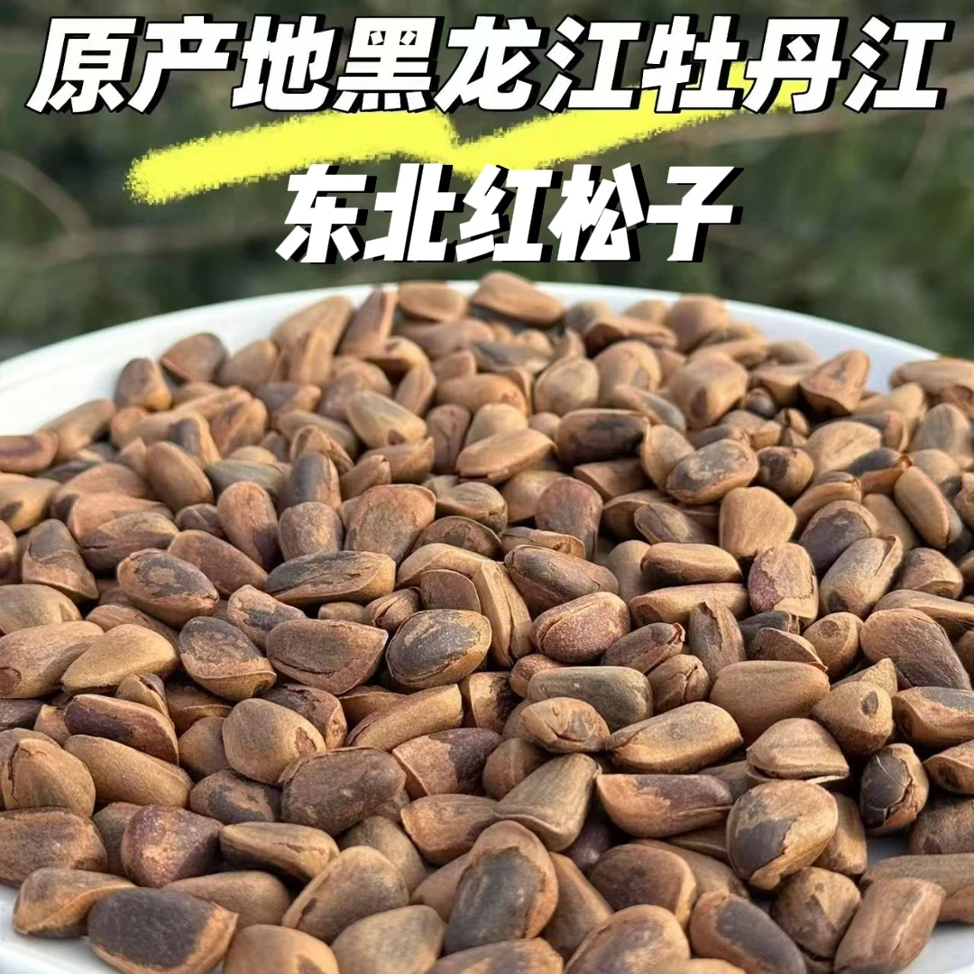 24年新货中大颗粒东北原味开口笨炒开口大颗粒松子休闲解馋夜班