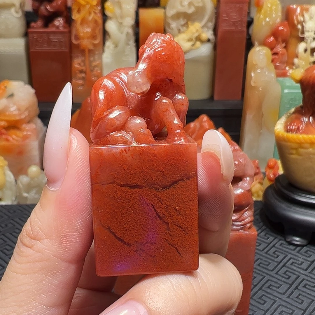 寿山石桃花洞批发一个1.9x2.2