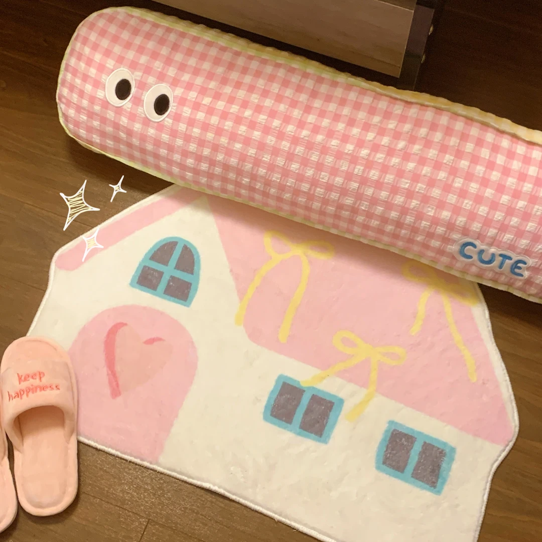 困困宅猫ins奶油风卡通造型可爱房子卧室地毯客厅沙发书房地毯