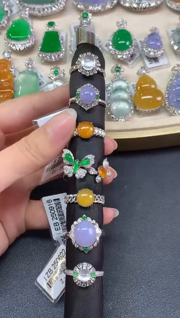 【彩虹盘】翡翠-18K金-多样性发一件-JS009|CXQ21