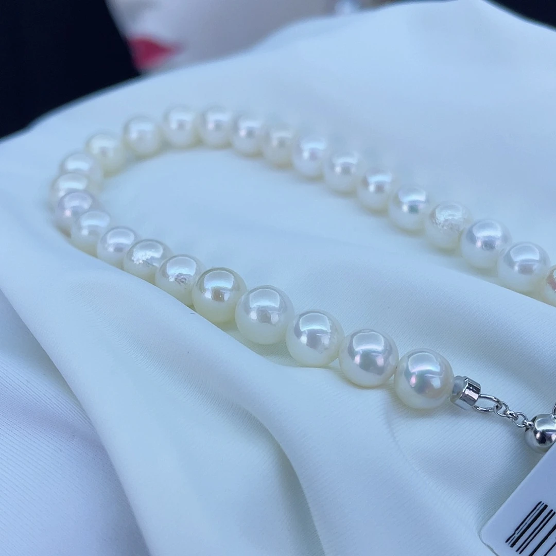 海水珍珠手链银S925镶嵌6.0一7.0不退不换
