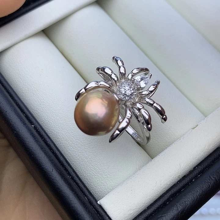 淡水珍珠项链银S925镶嵌10-11