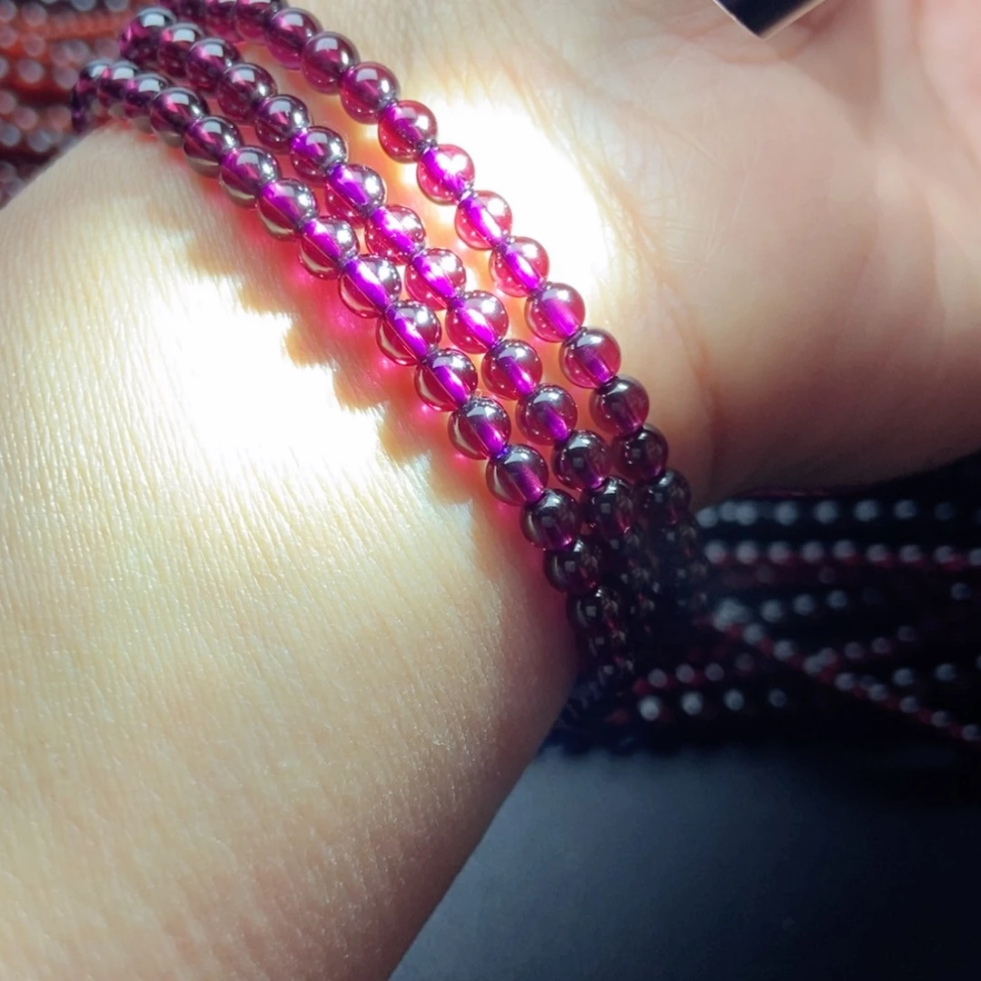 未镶嵌手链石榴石4.3紫牙乌