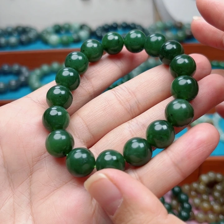 和田玉未镶嵌手链卡12