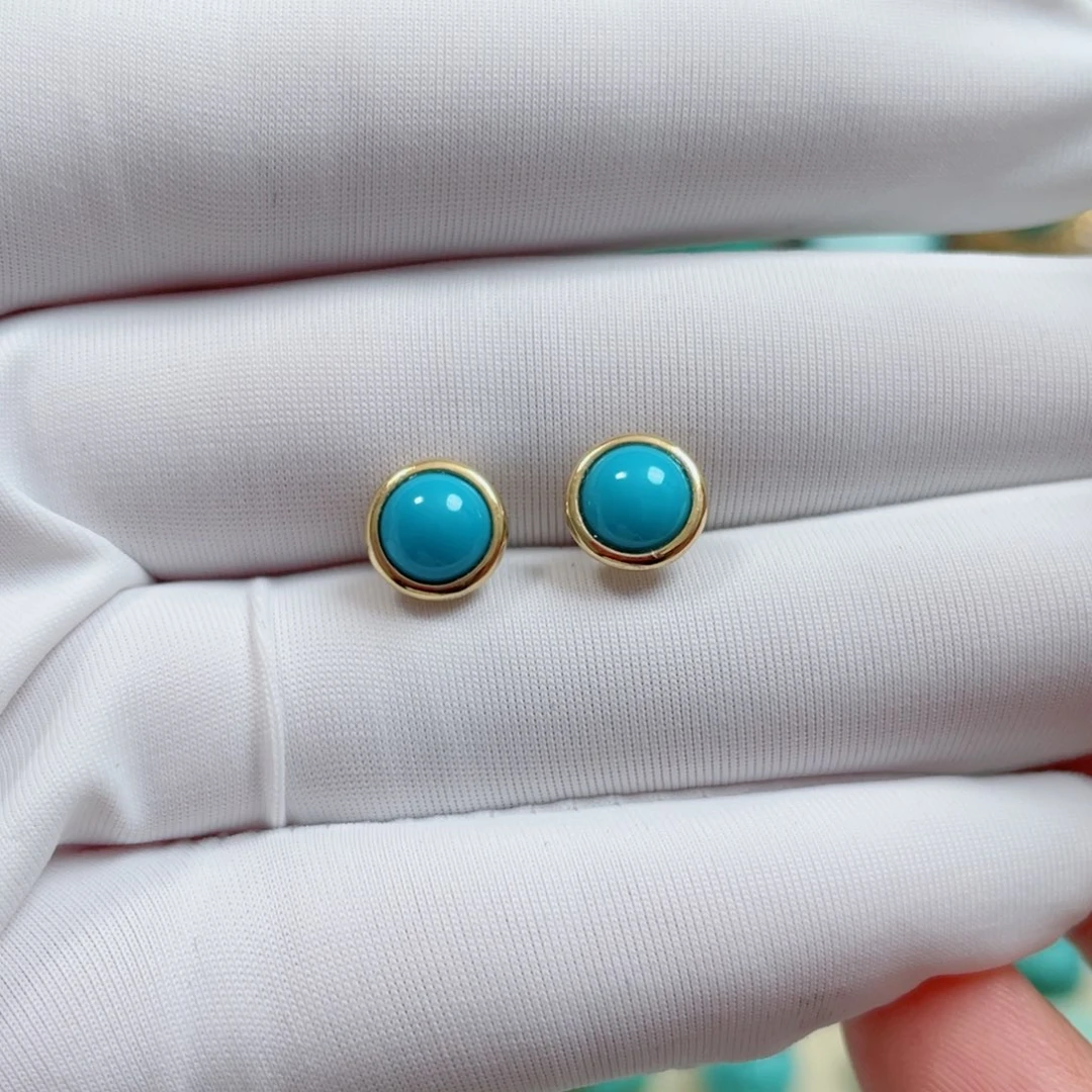 18K金镶嵌绿松石珠宝奇石