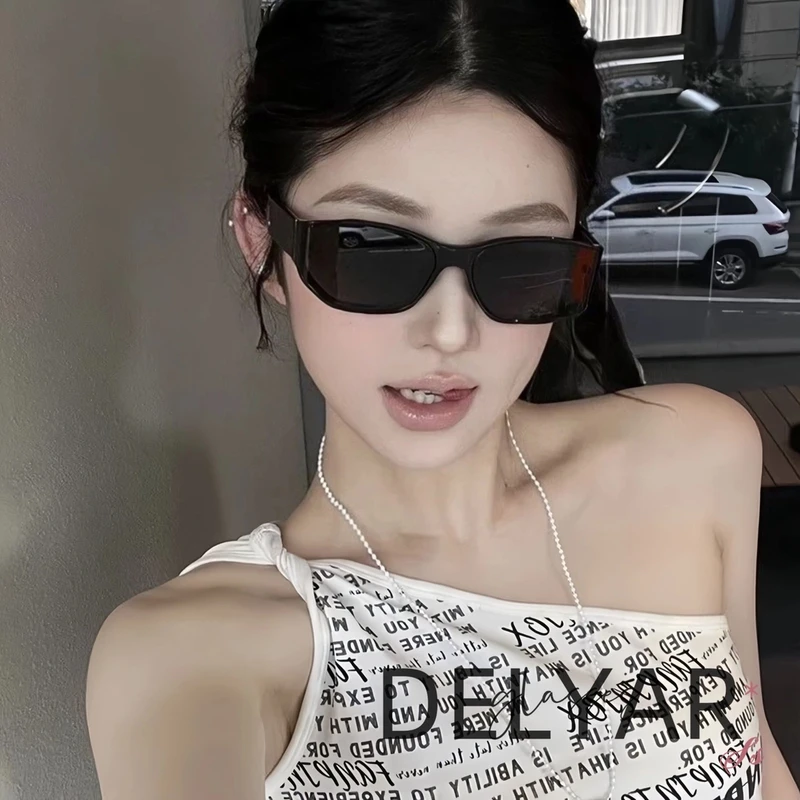 2025新款高级欧美复古墨镜个性曲面防紫外线太阳眼镜..