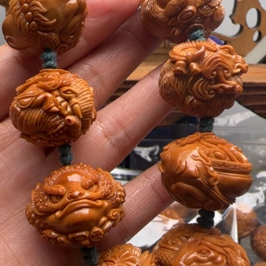 善***阁橄榄核手串橄榄雕工艺品