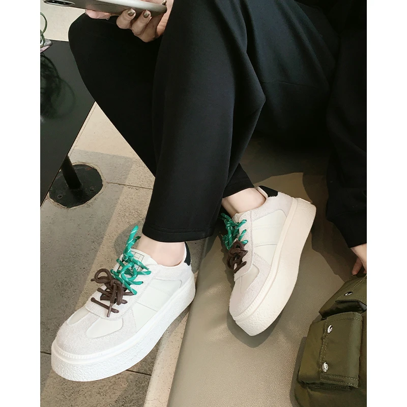 A美洋MEIYANG云灰厚底休闲鞋【商场同款】 简约厚底增高运动鞋S