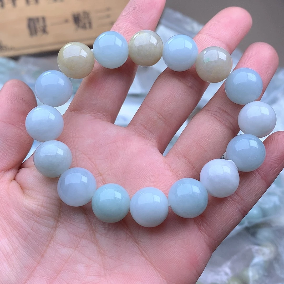 未镶嵌手串定制翡翠