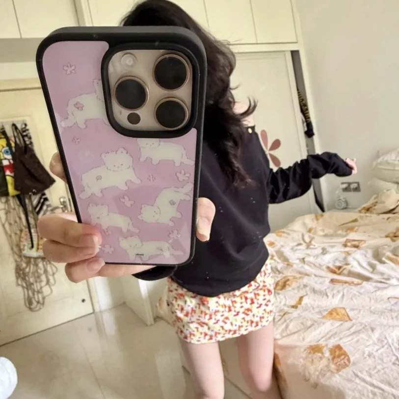 可爱iPhone16ProMax适用于苹果手机壳15/13/12/14全包软套xs趣味