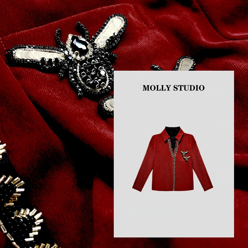 【初冬相遇】Molly 时尚气质简约 上衣 M2025686