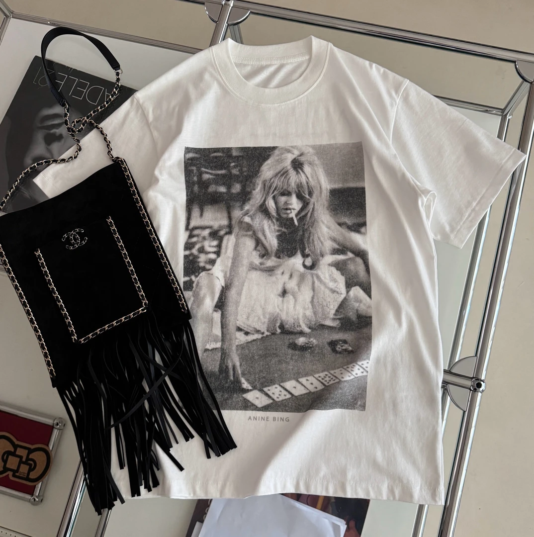 【米果精选】2025新款美式夏季印花宽松圆领百搭街头个性欧美T恤