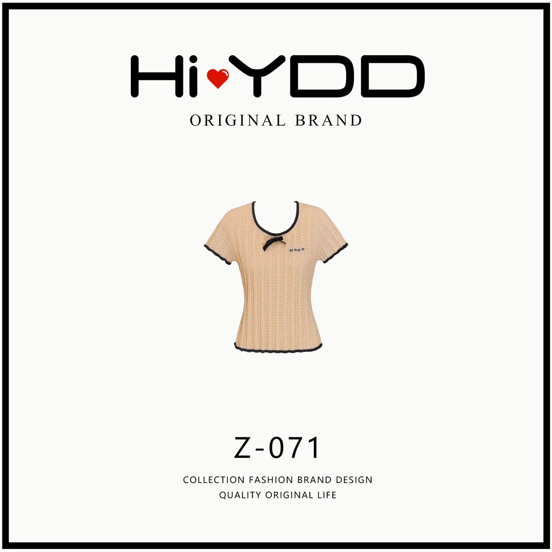 YDD•「Z-071」新款经典天丝微透凉感修身百搭短袖上衣HS-2416