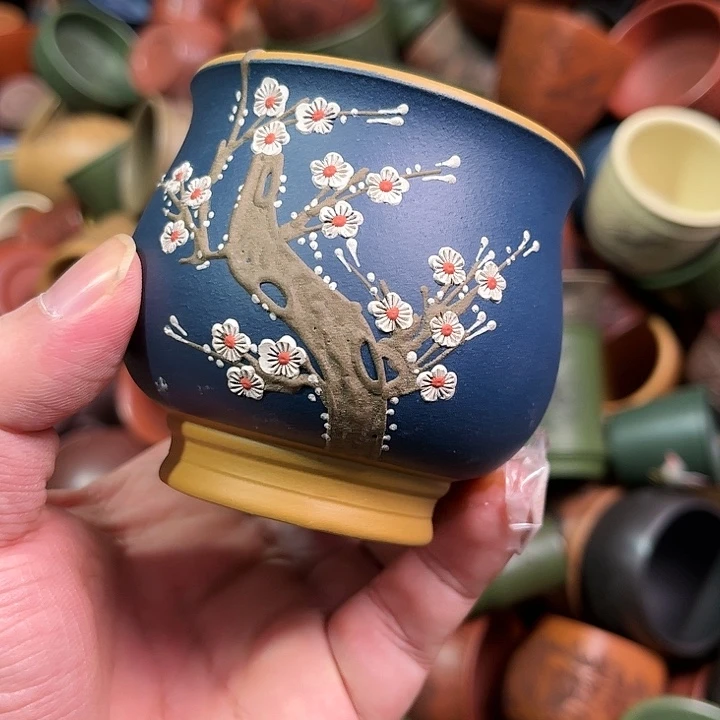 紫砂茶杯全手工紫砂主人杯