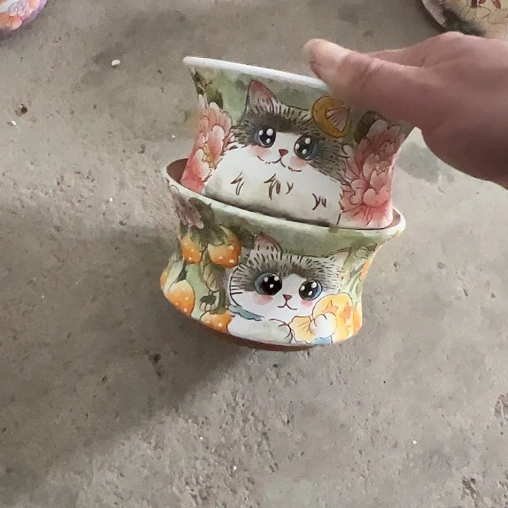 罗***米满38包邮 景德镇幸运花盆