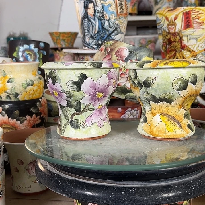 景德镇手绘花盆最高性价比厂家