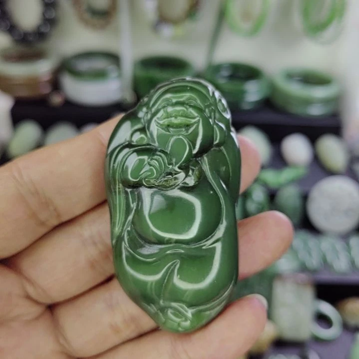 和田玉未镶嵌吊坠(不含链)