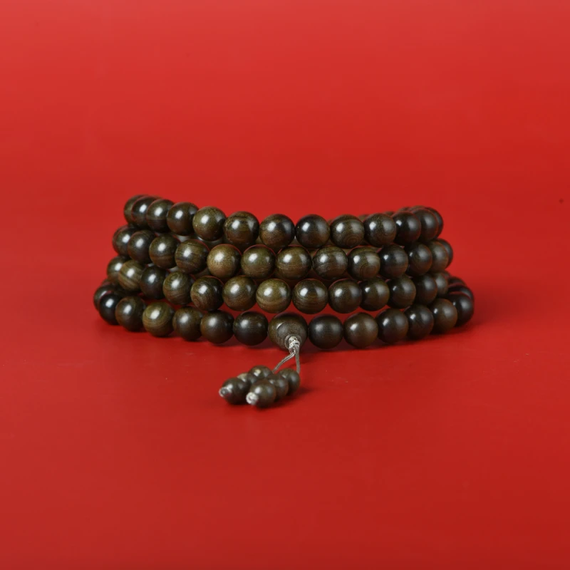 印度老山檀香阴沉0.7念珠108颗