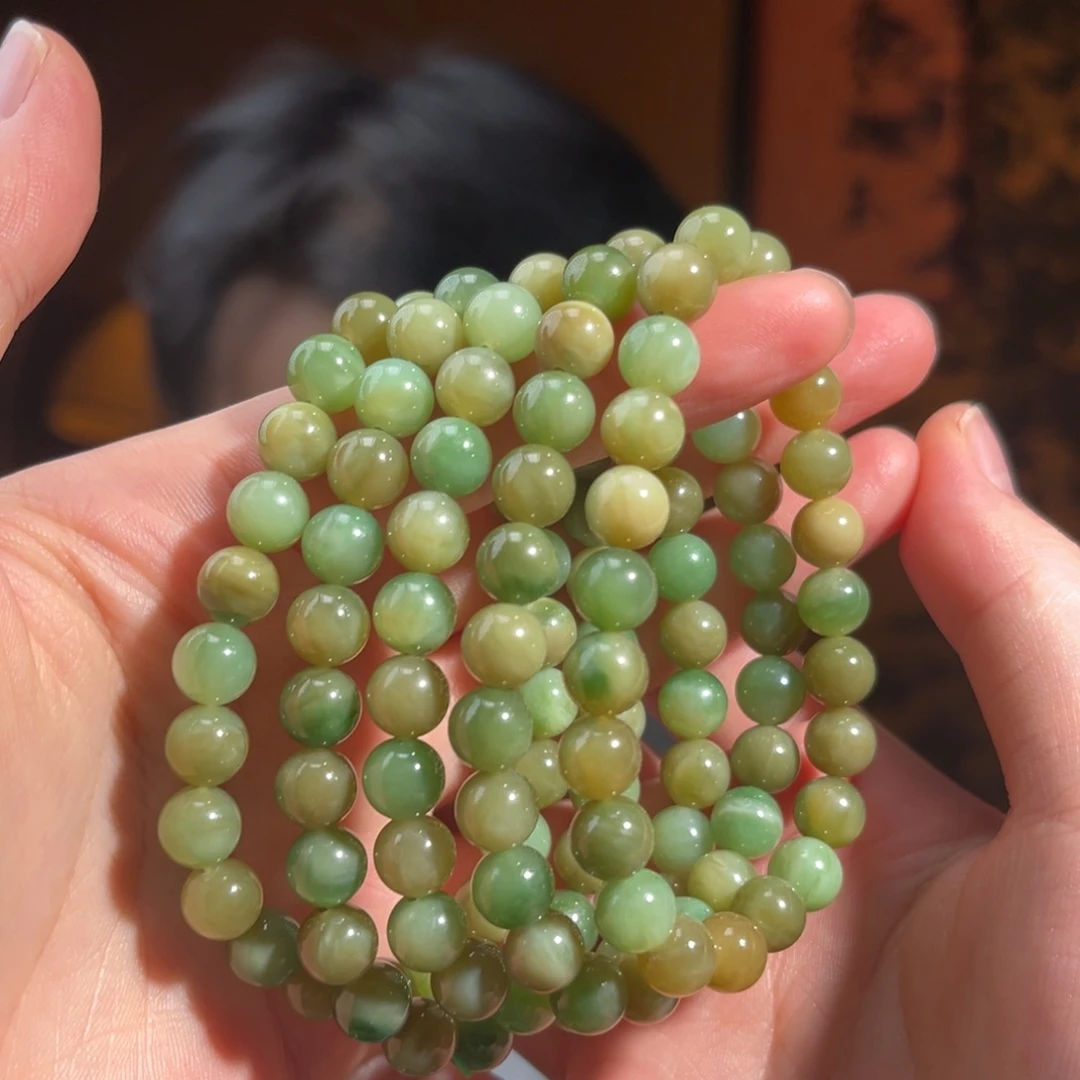 手串未镶嵌和田玉黑羊洞8mm多样性发货拍一发一175