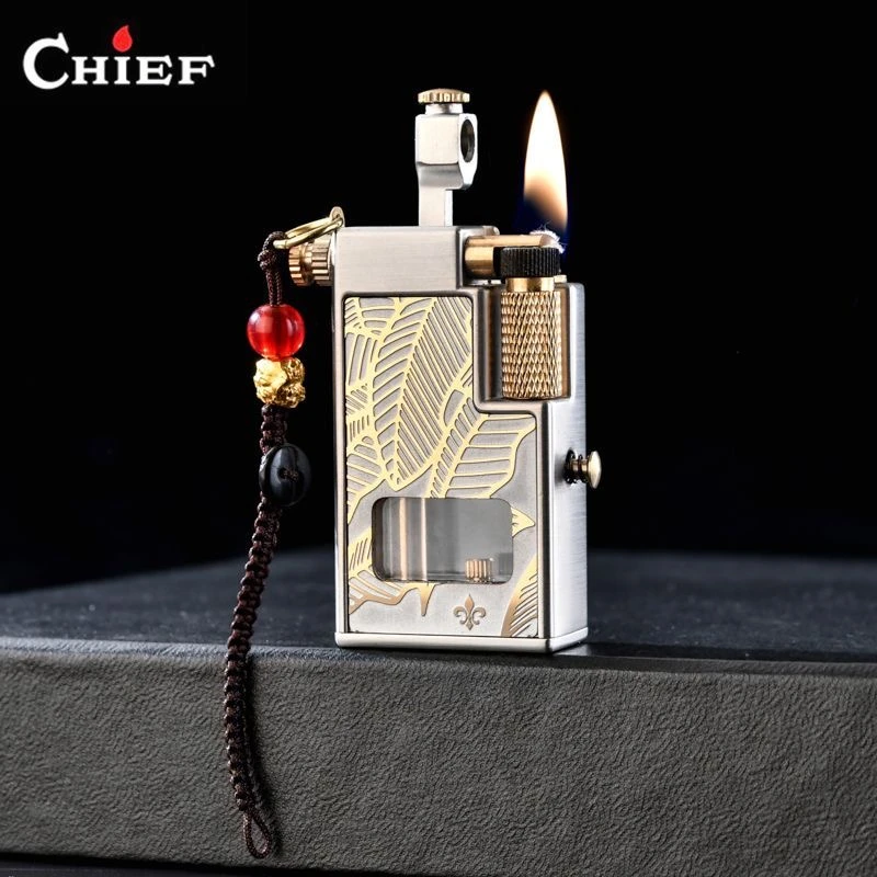 CHIEF/首领小钢炮打火机升级款双油仓长续航打火机