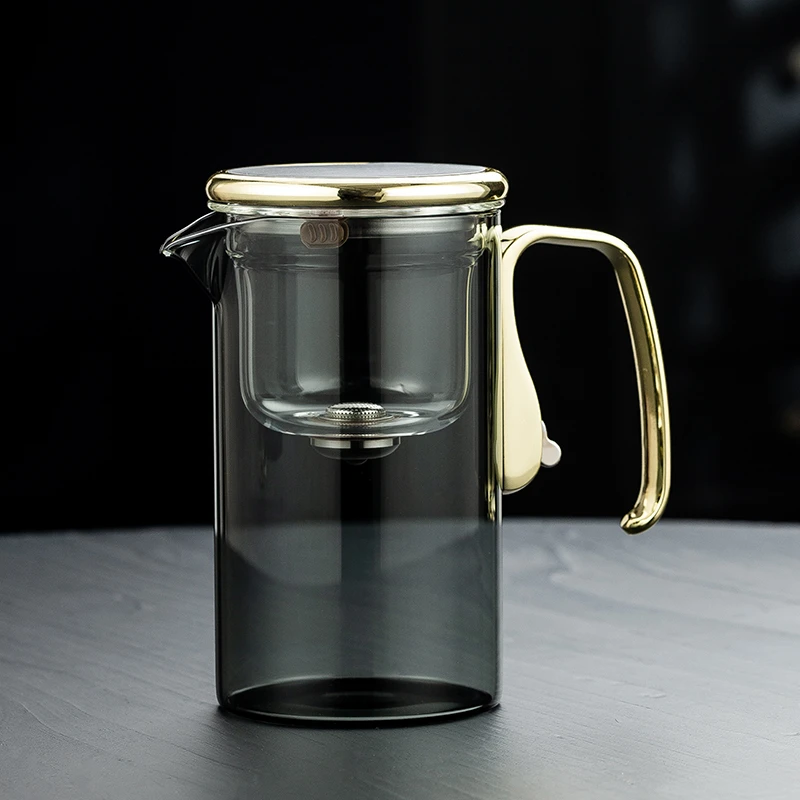 玻璃磁吸无杆飘逸杯高档懒人泡茶器家用茶水分离泡茶壶过滤冲茶具
