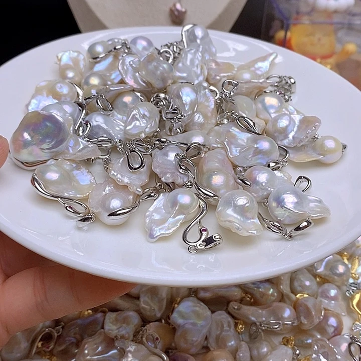 淡水珍珠银S925镶嵌颈饰667