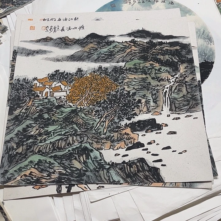 清***风姜奇老师山水作品