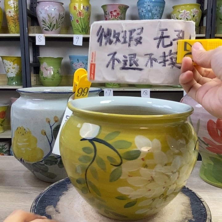 景德镇高温陶瓷花盆
