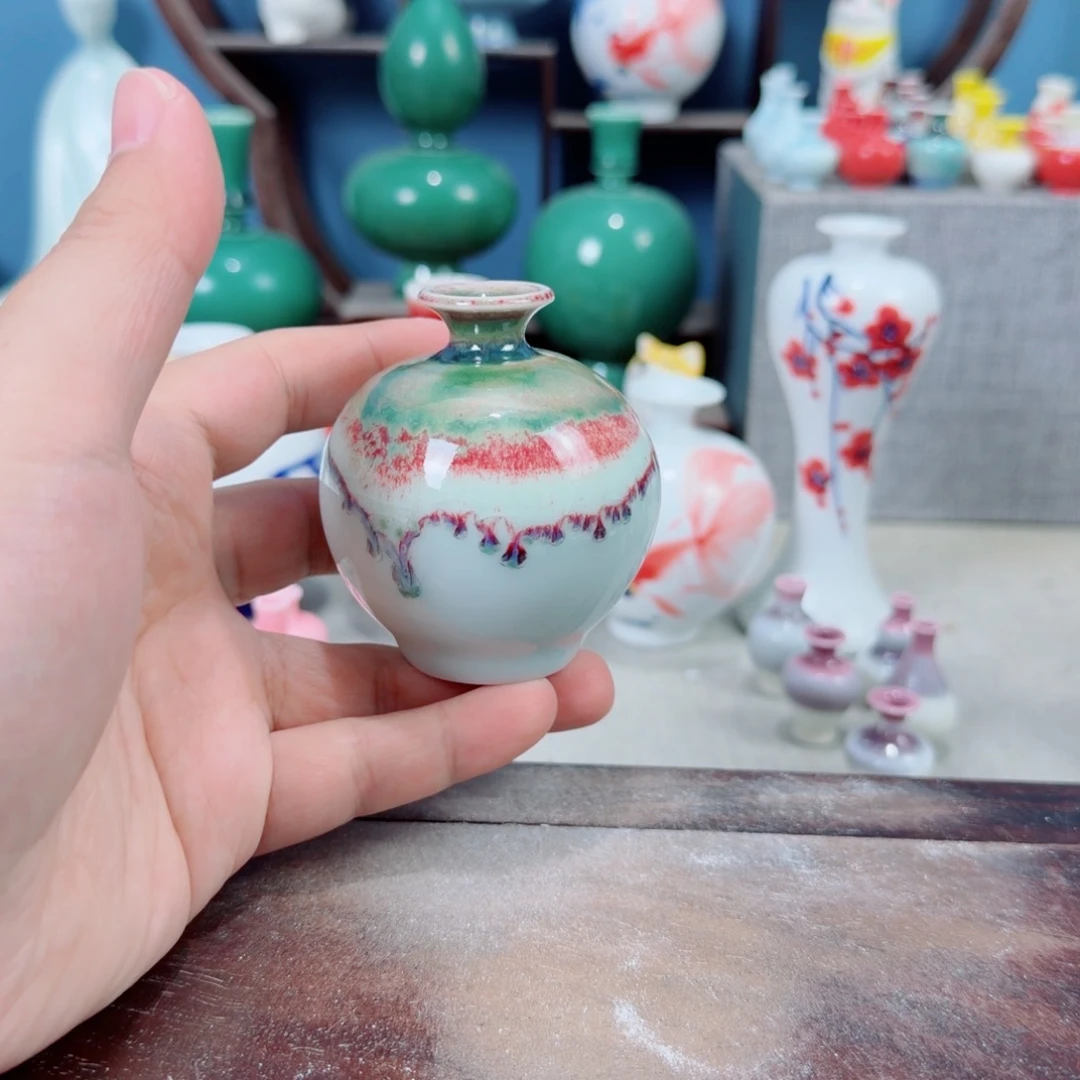 陶瓷手工小花器摆件